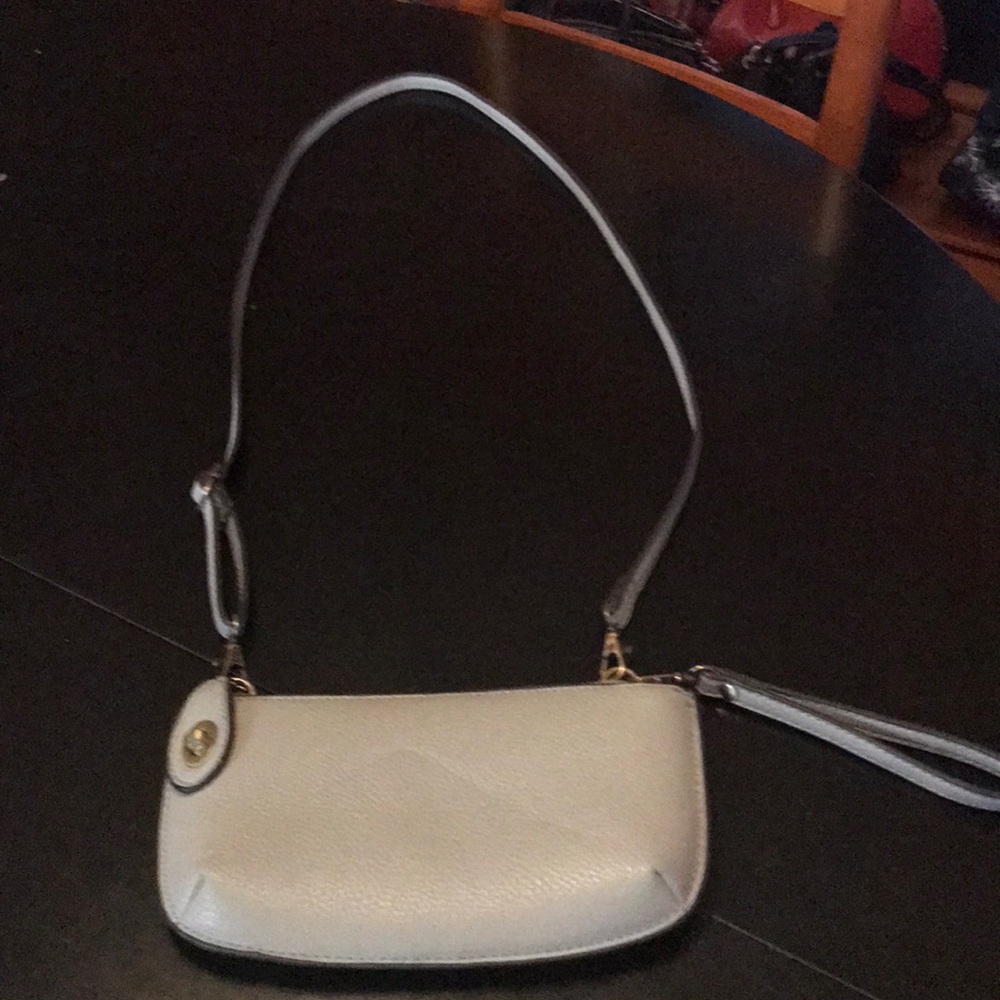 Grey crossbody purse